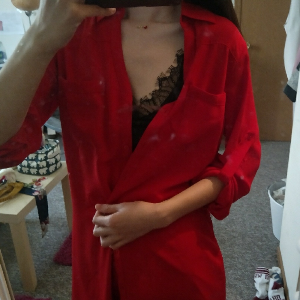 slim fit satin shirt